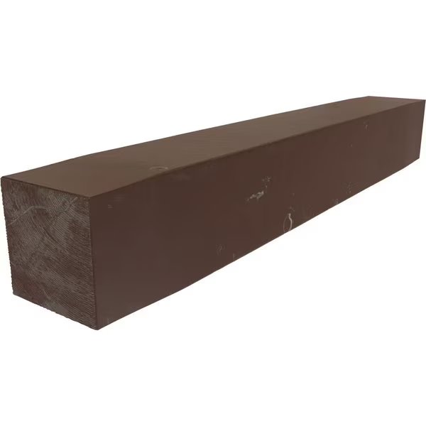 Knotty Pine Faux Wood Fireplace Mantel, Aged Pecan, 6